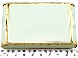 Antique Silver Enamel Box size