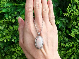 Antique Opal Pendant outside 