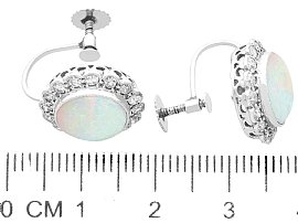 Antique Opal earrings size 