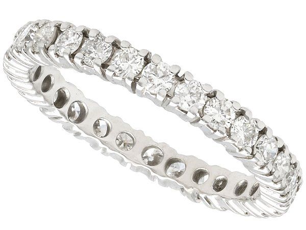 Vintage Eternity Ring in White Gold | AC Silver