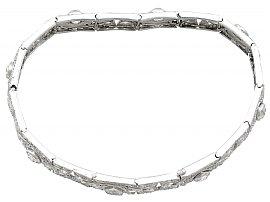 Antique White Gold and Diamond Bracelet for Sale | AC Silver