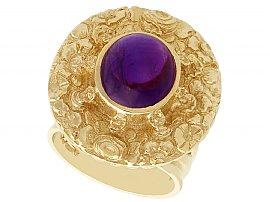 Vintage Yellow Gold and Amethyst Ring