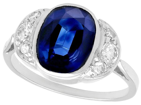 Certified Antique Sapphire Ring for Sale | AC Silver