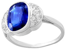 Certified Antique Sapphire Ring for Sale | AC Silver