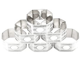 1930s Sterling Silver Napkin Rings