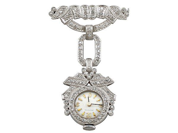 diamond fob watch