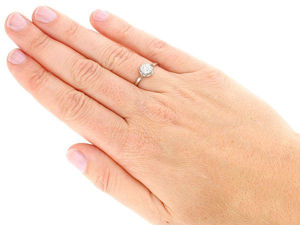 0.9 Carat Diamond Engagement Ring | AC Silver