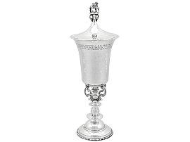 Sterling Silver Cup and Cover by Omar Ramsden - Antique George V (1928); C5361