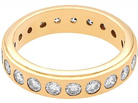 Vintage Eternity Ring Yellow Gold UK | AC Silver