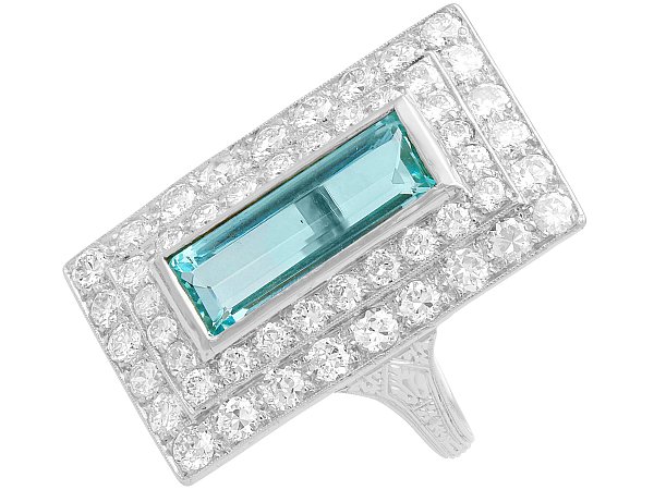 bezel aquamarine ring 