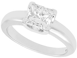1.52 Carat Princess Cut Diamond Ring
