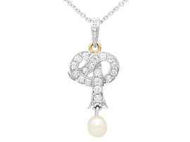 Early 20th Century Pearl Pendant 