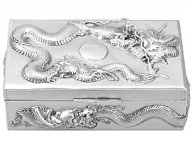 Chinese Silver Export Box UK