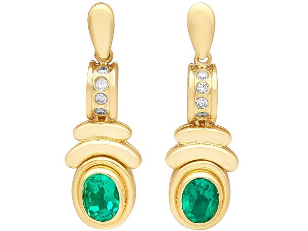 Vintage Emerald Earrings UK | AC Silver