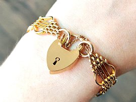 heart padlock bracelet 