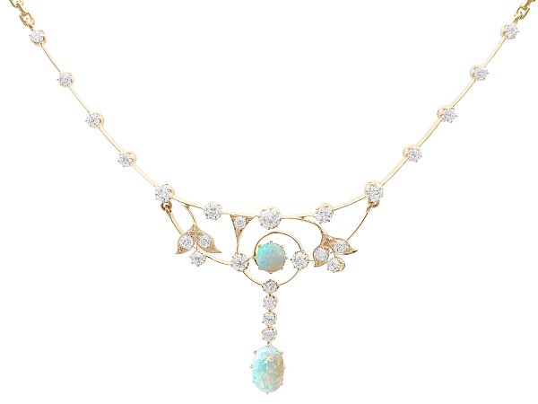 Late Victorian Opal Necklace for Sale | AC Silver