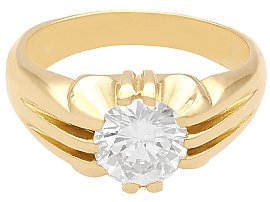 Vintage Gents Diamond Signet Ring