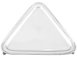 Triangular Silver Salver Tray