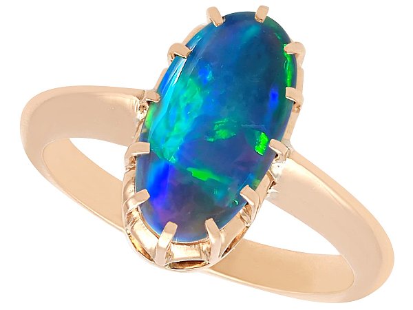Antique Silver Ring Agate | Stone Silver Rings Black Opal | Vintage Opal  Rings Women - Rings - Aliexpress