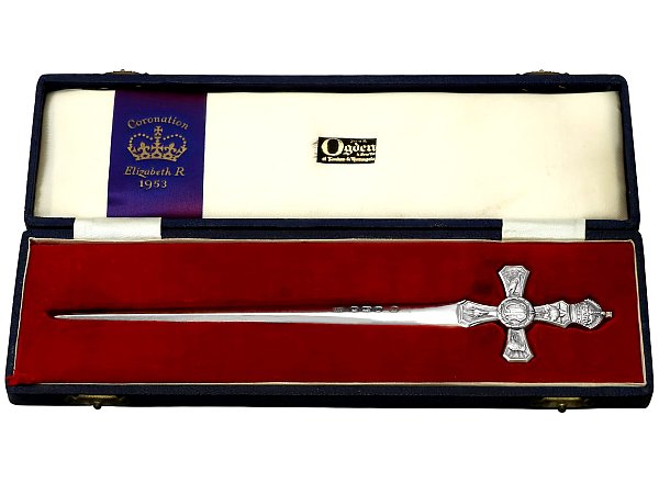 Sterling Silver Queen Elizabeth II Commemorative Letter Opener