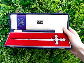 boxed silver letter opener outside 