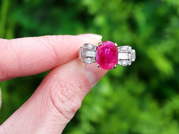 ruby ring art deco 