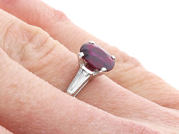 ruby ring on hand 