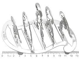 Sterling Silver Toast Rack size