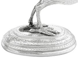 Pair of Large Silver Bird Ornaments | AC Silver
