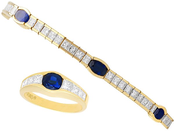 925 Sterling Silver Sapphire Blue Kada Bracelet – SETOCHI
