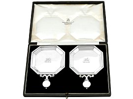 Boxed Silver Serving Waiters
