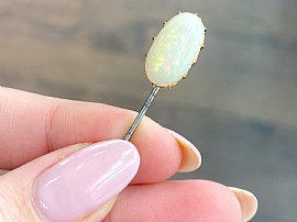 Victorian opal pin brooch