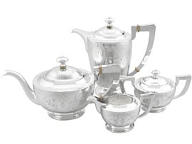 Tea and Coffee Set Silver 