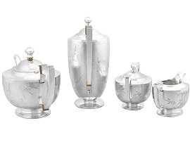 Tea and Coffee Set Silver 