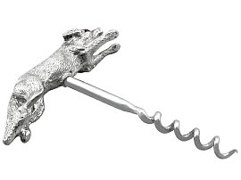 Silver Fox Corkscrew with Gemset Eyes