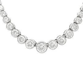 Diamond Riviere Necklace in Platinum