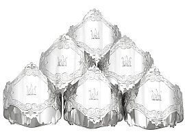 Set of 6 Silver Napkin Rings