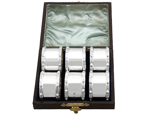 Boxed Silver Napkin Rings