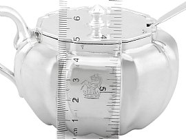 silver mustard pot size