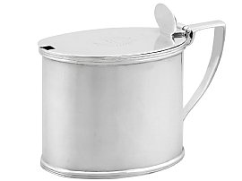 Plain Silver Mustard Pot