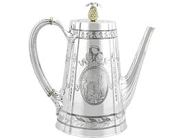 Silver coffee pot