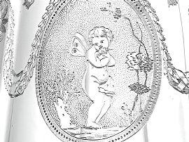 Victorian teaset engraving