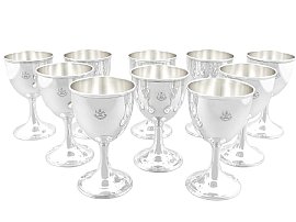 Silver Tray with Goblets