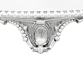 Silver tray detail 