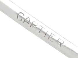 Cartier Black Onyx and Diamond Brooch hallmarks 