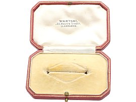 Cartier Black Onyx and Diamond Brooch box