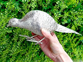 silver bird ornament 