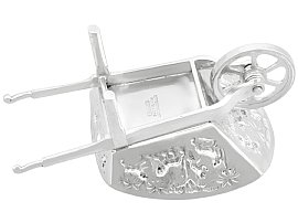 Silver Wheelbarrow Dishes underside 