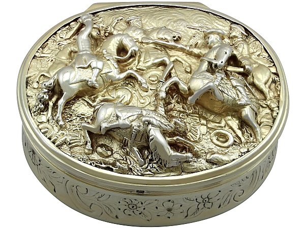 Sterling Silver Table Snuff Box