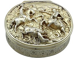 Sterling Silver Table Snuff Box